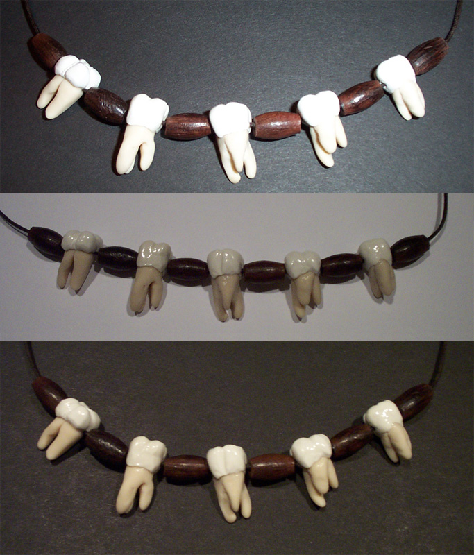 Human Tooth Necklace